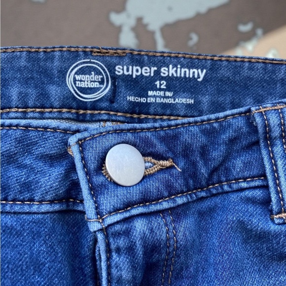 Girls Size 12 Jeans Bundle Forever 21 Kids & Wonder Nation Distressed Classic - Picture 9 of 11